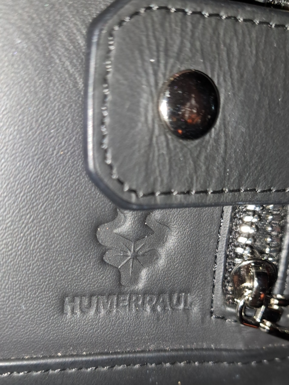 Black Leather Men’s Wallet  Or Womens W/chain (Humperpaul)